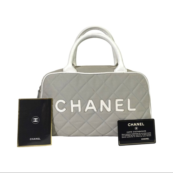Chanel Sports Gray Quilted Mini Handbag - Picture 2 of 13